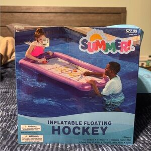 Inflatable Floating Hockey Game - Pink